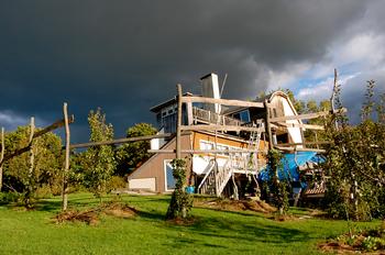 Farmhouse in thunderstorm...